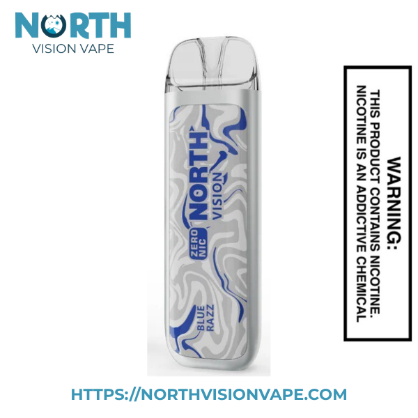 Blue Razz North Vision Zero Nicotine 15k Disposable Vape
